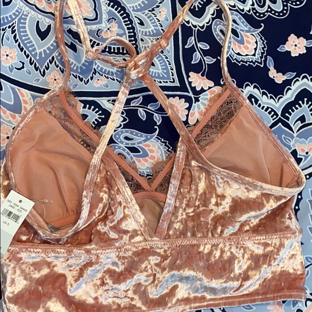 NWT Aerie Crushed Velvet Bralette - Picture 4 of 4